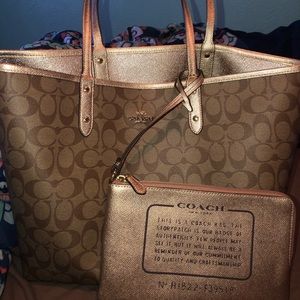 Reversible Coach City Tote